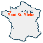 Mont St. Michel - mapa