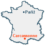 Carcassone - mapa